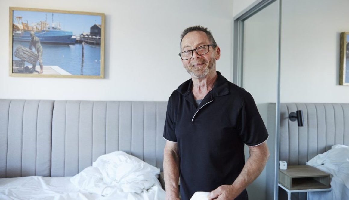 Eric is a Disability Employment Services Participant who found a job at the Quest Hotel in Fremantle